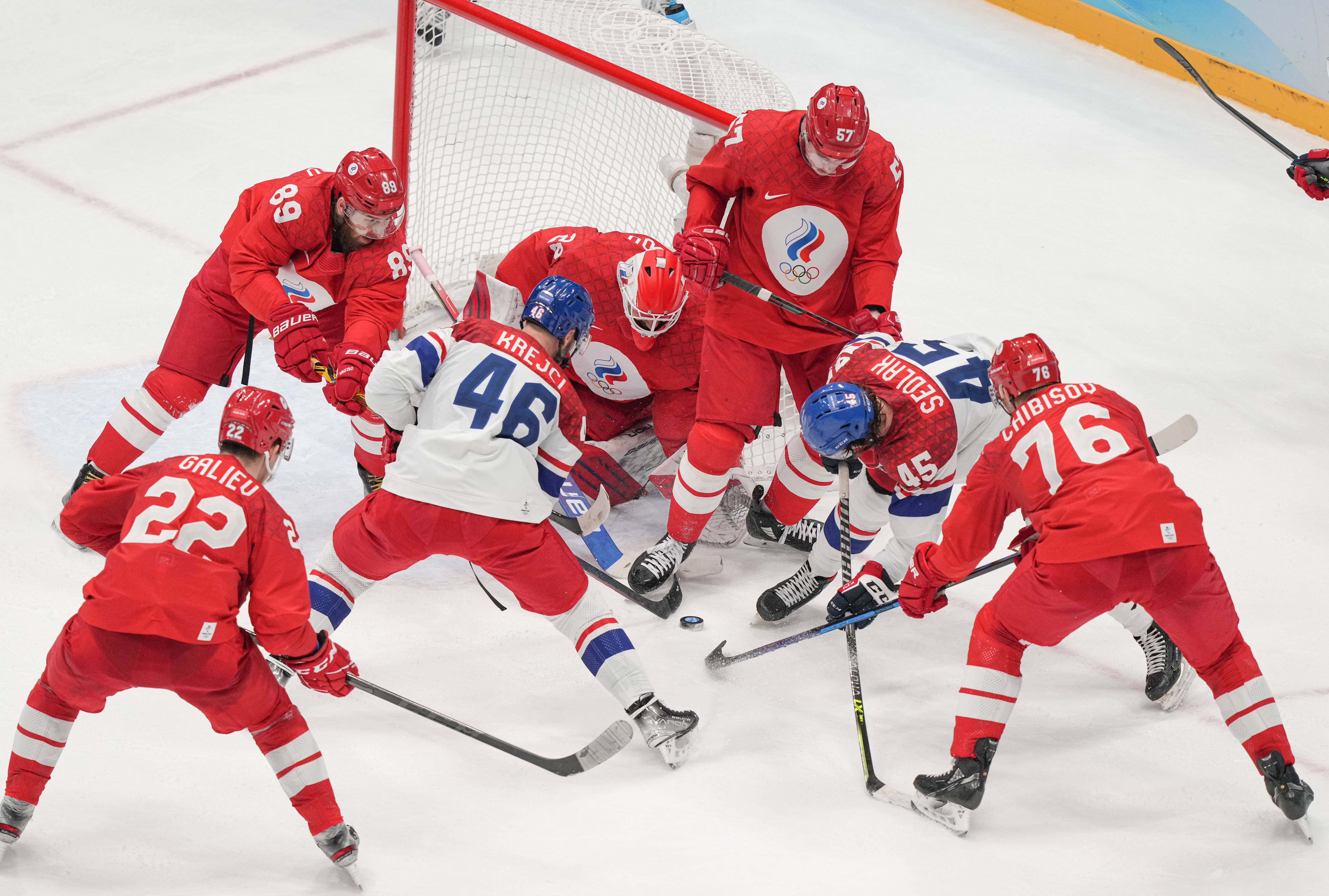 捷克队在比赛中战胜对手